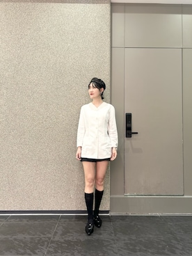 「パンプス×靴下」｜nobi8さん（レディース・161cm）の春コーディネート