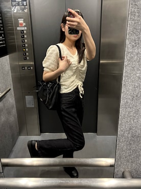 「Petitle（プチレ）のアイテム」を使った、ponochamaさん（レディース・153cm）の春コーディネート