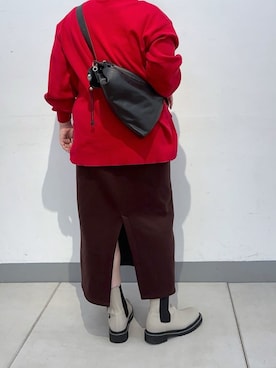 「アイテム（チャーム）」を使った、こばさん（レディース・169cm）の秋コーディネート