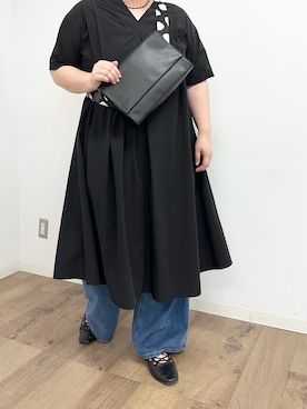 「ear PAPILLONNER（イアパピヨネ）のアイテム」を使った、こばさん（レディース・169cm）の春コーディネート