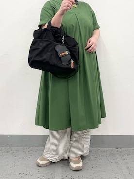 「ear PAPILLONNER（イアパピヨネ）のアイテム」を使った、こばさん（レディース・169cm）の夏コーディネート