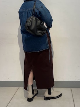 「アイテム（チャーム）」を使った、こばさん（レディース・169cm）の秋コーディネート