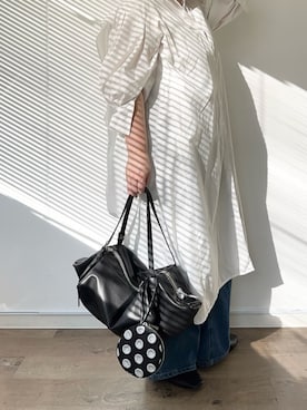 「ear PAPILLONNER（イアパピヨネ）のアイテム」を使った、こばさん（レディース・169cm）の春コーディネート