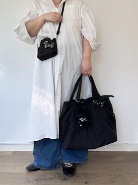 「アイテム（チャーム）」を使った、こばさん（レディース・169cm）の春コーディネート