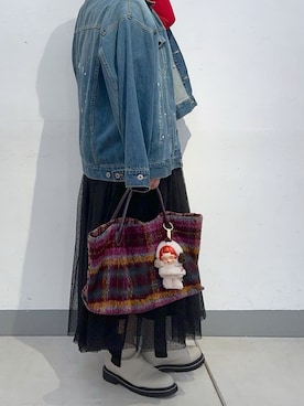 「アイテム（その他アウター）」を使った、こばさん（レディース・169cm）の秋コーディネート