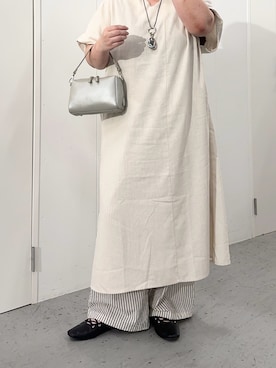 「ear PAPILLONNER（イアパピヨネ）のアイテム」を使った、こばさん（レディース・169cm）の夏コーディネート
