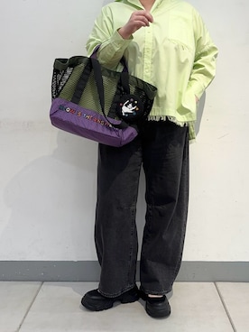 「ear PAPILLONNER（イアパピヨネ）のアイテム」を使った、こばさん（レディース・169cm）の春コーディネート