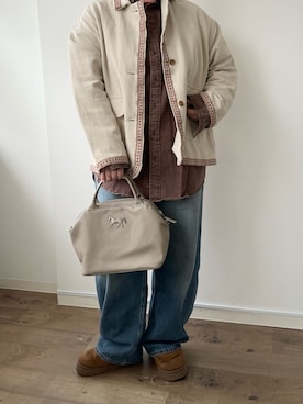 「ear PAPILLONNER（イアパピヨネ）のアイテム」を使った、こばさん（レディース・169cm）の春コーディネート