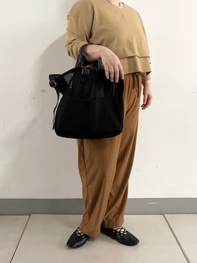 「ear PAPILLONNER（イアパピヨネ）のアイテム」を使った、こばさん（レディース・169cm）の春コーディネート