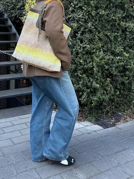 「ear PAPILLONNER（イアパピヨネ）のアイテム」を使った、こばさん（レディース・169cm）の春コーディネート