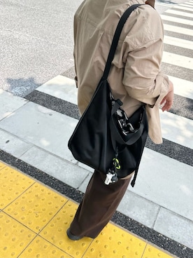 「アイテム（チャーム）」を使った、こばさん（レディース・169cm）の秋コーディネート