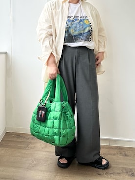 「アイテム（キーケース/キーアクセサリー）」を使った、こばさん（レディース・169cm）の秋コーディネート