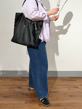 「ear PAPILLONNER（イアパピヨネ）のアイテム」を使った、こばさん（レディース・169cm）の春コーディネート