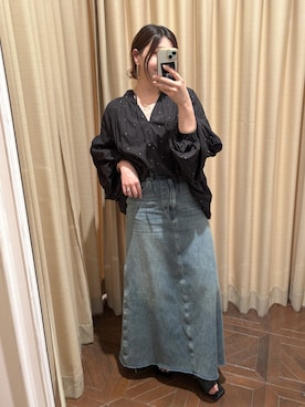 「LOUNGEDRESS（ラウンジドレス）のアイテム」を使った、ひごさんさん（レディース・158cm）の春コーディネート