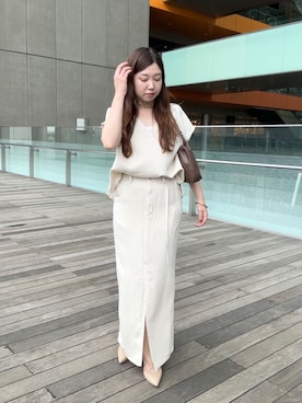 「GALENA（LOUNGEDRESS）（ガレナ）のアイテム」を使った、ひごさんさん（レディース・158cm）の夏コーディネート