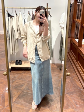 「ママコーディネート」｜ひごさんさん（レディース・158cm）の春コーディネート