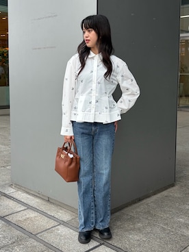 「NATURAL BEAUTY BASIC（ナチュラルビューティーベーシック）のアイテム（その他パンツ）」を使った、aiknbb62さん（レディース・166cm）の秋コーディネート