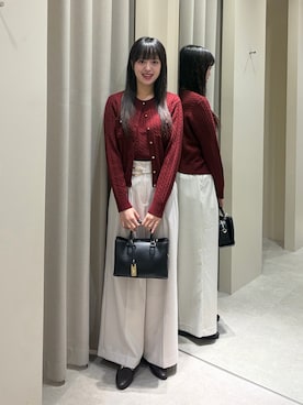 「NATURAL BEAUTY BASIC（ナチュラルビューティーベーシック）のアイテム（ショルダーバッグ）」を使った、aiknbb62さん（レディース・166cm）の秋コーディネート