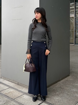 「NATURAL BEAUTY BASIC（ナチュラルビューティーベーシック）のアイテム（その他パンツ）」を使った、aiknbb62さん（レディース・166cm）の秋コーディネート
