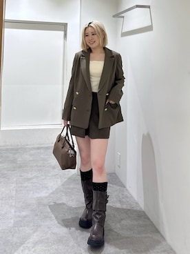 「FREE'S MART（フリーズマート）のアイテム（ハンドバッグ）」を使った、reikamfmさん（レディース・158cm）の秋コーディネート
