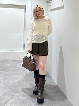 「FREE'S MART（フリーズマート）のアイテム（ハンドバッグ）」を使った、reikamfmさん（レディース・158cm）の秋コーディネート