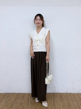 「La boutique BonBon（ラブティックボンボン）のアイテム」を使った、mebukiさん（レディース・158cm）の夏コーディネート