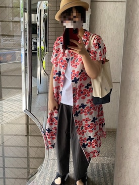 「POU DOU DOU（プードゥドゥ）のアイテム（ワンピース/ドレス）」を使った、ゆうき。さん（レディース・159cm）の夏コーディネート