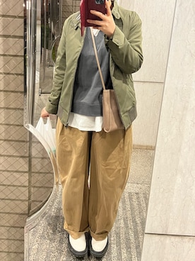 「MK MICHEL KLEIN HOMME （エムケーミッシェルクランオム）のアイテム（ジャケット/アウター）」を使った、ゆうき。さん（レディース・159cm）の春コーディネート