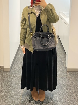 「MK MICHEL KLEIN HOMME （エムケーミッシェルクランオム）のアイテム（ジャケット/アウター）」を使った、ゆうき。さん（レディース・159cm）の冬コーディネート