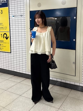 「LOSCa（ロスカ）のアイテム」を使った、ホノカさん（レディース・156cm）の夏コーディネート