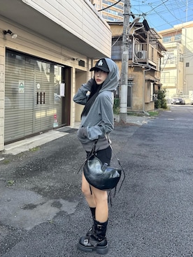 「lilful（リルフル）のアイテム」を使った、pomurrrさん（レディース・155cm）の春コーディネート