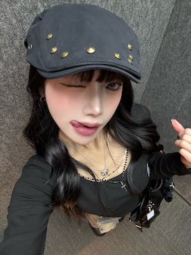 「lilful（リルフル）のアイテム」を使った、pomurrrさん（レディース・155cm）の冬コーディネート