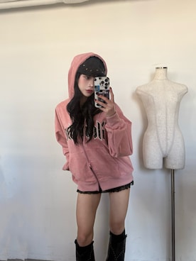 「lilful（リルフル）のアイテム」を使った、pomurrrさん（レディース・155cm）の冬コーディネート