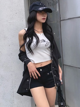 「lilful（リルフル）のアイテム」を使った、pomurrrさん（レディース・155cm）の春コーディネート