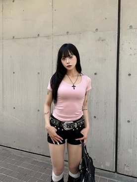 「y2k」｜pomurrrさん（レディース・155cm）の春コーディネート