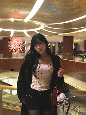 「lilful（リルフル）のアイテム」を使った、pomurrrさん（レディース・155cm）の冬コーディネート