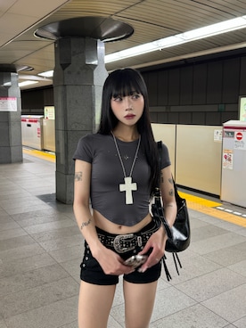 「y2k」｜pomurrrさん（レディース・155cm）の春コーディネート