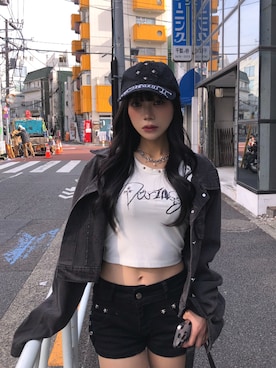 「lilful（リルフル）のアイテム」を使った、pomurrrさん（レディース・155cm）の春コーディネート