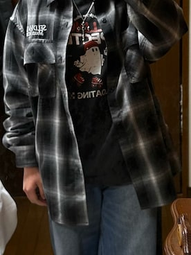 「WEGO（ウィゴー）のアイテム（ジャケット/アウター）」を使った、lbasaraさん（レディース・155cm）の春コーディネート