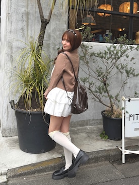 「SHEPP（シープ）のアイテム」を使った、miyuさん（レディース・150cm）の冬コーディネート