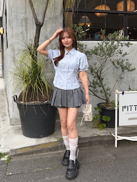 「夏コーディネート」｜miyuさん（レディース・150cm）の春コーディネート
