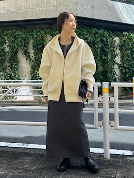 「SLOBE IENA（スローブイエナ）のアイテム（スカート）」を使った、nabeさん（レディース・150cm）の秋コーディネート