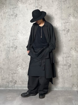 「VICTIM（ヴィクティム）のアイテム」を使った、黒の人さん（メンズ・168cm）の春コーディネート