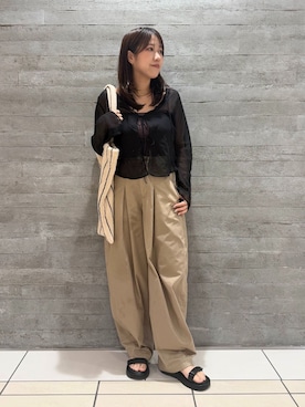 「LE TALON（ルタロン）のアイテム」を使った、Masumiさん（レディース・158cm）の夏コーディネート