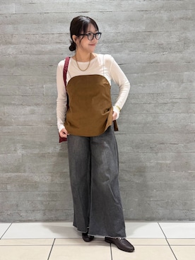 「LE TALON（ルタロン）のアイテム」を使った、Masumiさん（レディース・158cm）の秋コーディネート