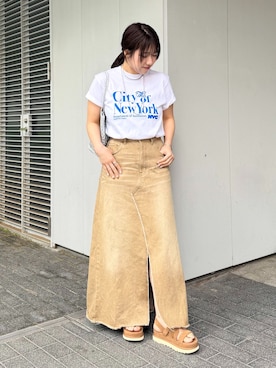 「The Bagmati（ザバグマティ）のTHE BAGMATI/バクマティ メタリックメッシュ BAG（ハンドバッグ、シルバー系）」を使った、Masumiさん（レディース・158cm）の春コーディネート