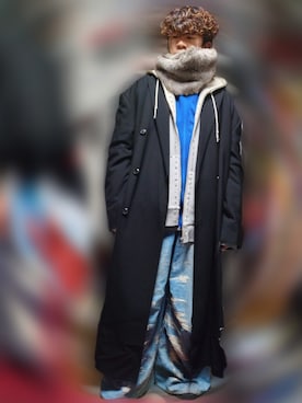 「Needles（ニードルス）のアイテム」を使った、Kyoheiさん（メンズ・170cm）の冬コーディネート