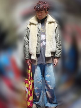 「walenode（ウェルノード）のアイテム」を使った、Kyoheiさん（メンズ・170cm）の冬コーディネート