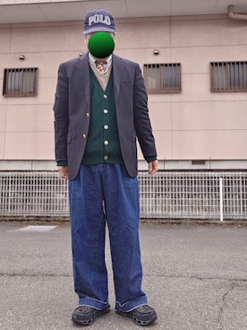 「アイテム（スニーカー）」を使った、ハシタケさん（メンズ・171cm・40代）の冬コーディネート