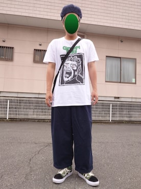 「アイテム（スニーカー）」を使った、ハシタケさん（メンズ・171cm・40代）の夏コーディネート